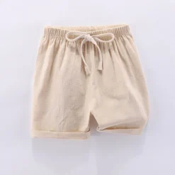 Boys 3D Solid Color Pants Shorts Basic Kids 2-9 Years School