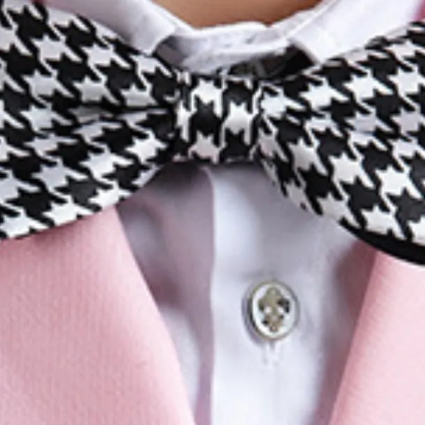 Boys 3D Solid Color Shirt & Pants Clothing Set Long Sleeve Fall Winter Gentle Preppy Style Cotton Kids 3-13 Years School Vacation Regular Fit