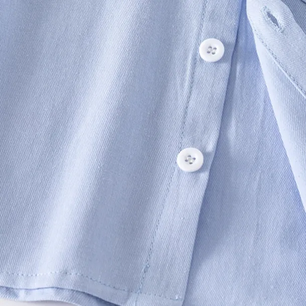 Boys 3D Solid Color Shirts Long Sleeve Summer Spring Fashion Basic Little Kids(4-7ys) 4-7 Years Lapel Outdoor Casual Daily Regular Fit