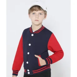 Boys' 3D Striped Coat Long Sleeve Fall Active Vintage Kids School Daily