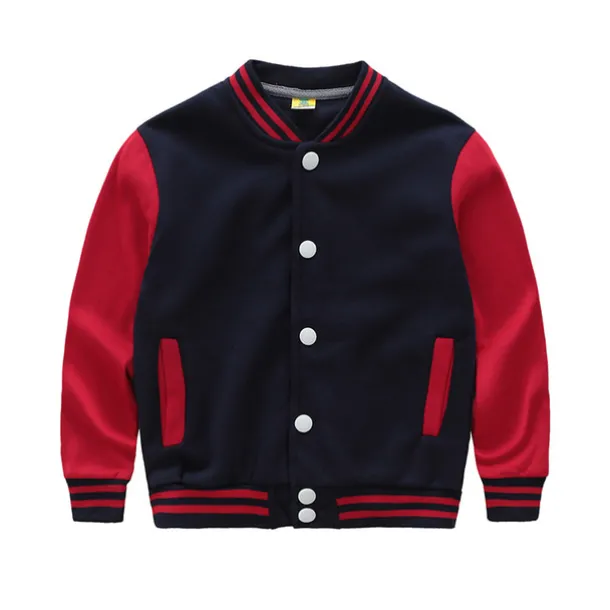 Boys' 3D Striped Coat Long Sleeve Fall Active Vintage Kids School Daily