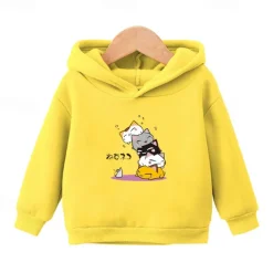 Boys Girls' 3D Cartoon Cat Hoodie Long Sleeve Fall Winter Fashion Basic Kids 4-7 Years Hooded Outdoor Casual Daily Regular Fit