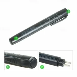 Brake Fluid Liquid Tester Auto Brake Diagnostic Testing Tool Hydraulic Fluid Liquid Oil Moisture Analyzer With 5 LED Indicators Brake Testing Tool