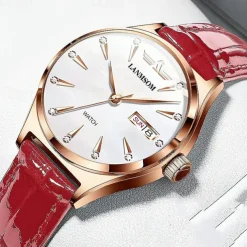 Brand Trend Fashion Women's Watch Sports Dual Calendar Waterproof Fully Automatic Luminous Steel Strip Women's Watch