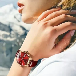 Brand Trend Fashion Women's Watch Sports Dual Calendar Waterproof Fully Automatic Luminous Steel Strip Women's Watch