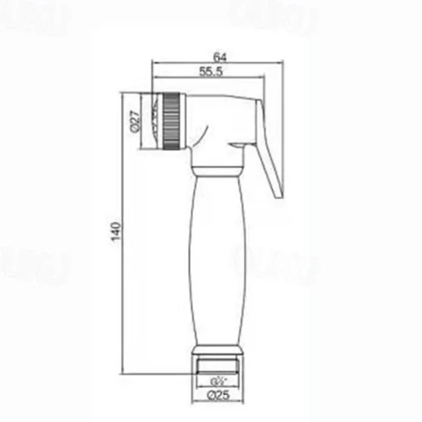 Brass Bathroom Sink Faucet,Single Handle One Hole Self-Cleaning Handheld bidet Sprayer with Cold Water Only