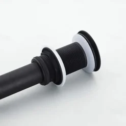 Brass Pop Up Sink Drain Stopper with Overflow Bathroom Faucet Vessel Vanity Sink Drainer