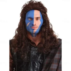 Braveheart William Wallace Wig Synthetic Cosplay Wig Halloween Wigs