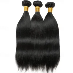 Brazilian Hair 1 Bundle Straight 7A Natural Black Hair Curtain 100G 8-28 single piece