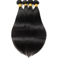 Brazilian Hair Human Hair Straight Hair 4 Bundle Combination Hair Curtain Hair Bundle