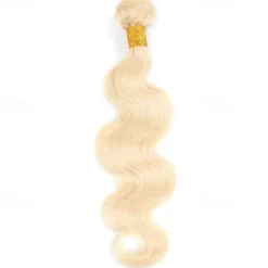 Brazilian Human Hair 613# Blonde Hair 1 Bundle Body Wave Human Hair 10-30 Inches