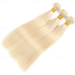 Brazilian Human hair 613# Blonde hair bundle Straight hair 3 bundle 10-28inch