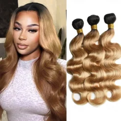 Brazilian Human Hair Bundle T1B/30# Body Wave Human hair 14-28 Inches 300g Colorful 3 Bundles