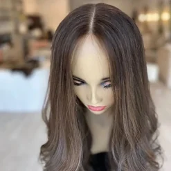 Brazilian Remy Human Hair 5x5 Lace Glueless Closure Wigs Wavy Colored 13x4 Lace Front Wig with Baby Hair Pre-Plucked For Women