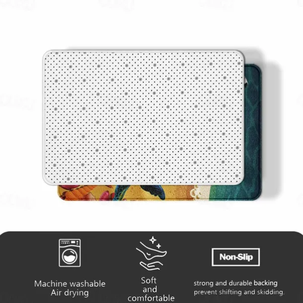 Breaking Egg Easter Doormat Floor Mats Washable Rugs Kitchen Mat Non-Slip Oil Proof Rug Indoor Outdoor Mat Bedroom Decor Bathroom Mat Entrance Rug