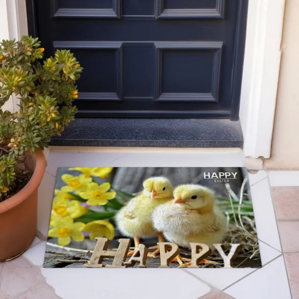 Breaking Egg Easter Doormat Floor Mats Washable Rugs Kitchen Mat Non-Slip Oil Proof Rug Indoor Outdoor Mat Bedroom Decor Bathroom Mat Entrance Rug