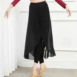 Breathable Activewear Skirts Pure Color Splicing Women's Training Performance High Cotton Blend Tulle