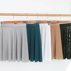 Breathable Ballet Activewear Skirts Solid Women's Training Performance High Nylon Womens' Daily Skirts