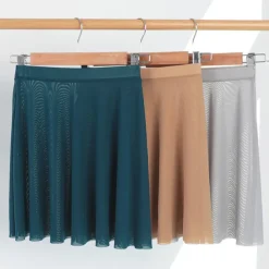 Breathable Ballet Activewear Skirts Solid Women's Training Performance High Nylon Womens' Daily Skirts