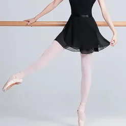 Breathable Ballet Skirts Solid Women's Training Performance High Nylon