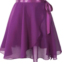 Breathable Ballet Skirts Solid Women's Training Performance High Nylon