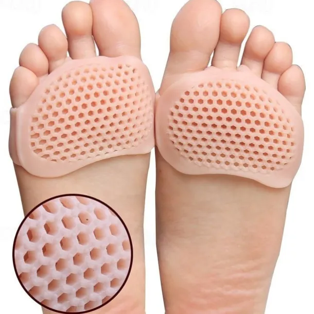 Breathable Gel Metatarsal Pads – Cushioned Honeycomb Forefoot Support for Pain Relief, Anti-Slip Foot Protection for Men & Women