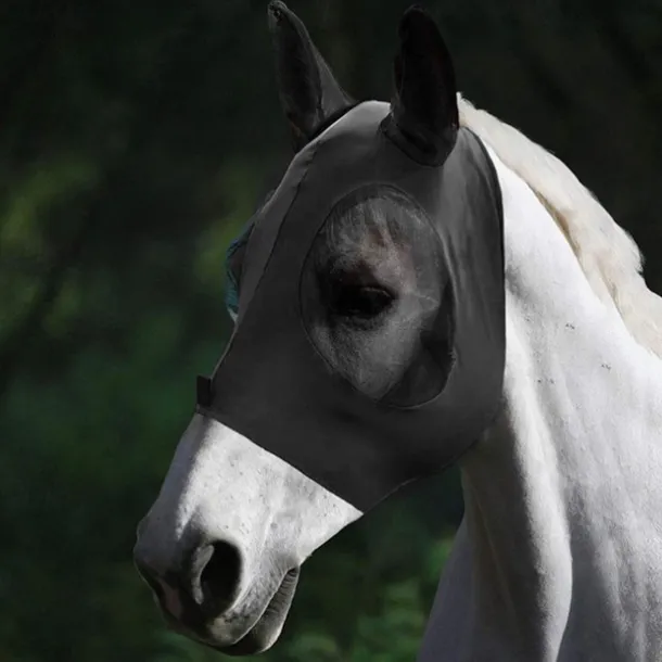 Breathable Horse Fly Mask With Ear, Mosquito Protection Mask, Horseback Riding Equestrian Equipment