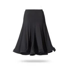 Breathable Latin Dance Skirts Ruching Women's Performance Sleeveless Dropped Spandex