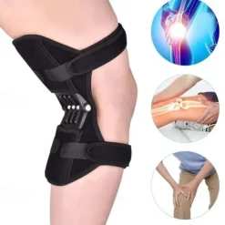 Breathable Non-Slip Joint Support Knee Pads, Knee Booster Brace Joint Support Spring Stabilizer Pad Power Lift Knee Brace Weak Old Legs Sports Climbing Mountains Stairs