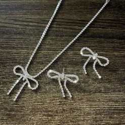 Bridal Jewelry Sets 1 set Rhinestone Alloy Earrings Necklace Women's Elegant Stylish Jewelry Set For Wedding Party Party Evening Wear