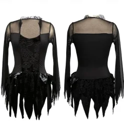 Bride Fallen Angel Ghost Bride Halloween Cosplay Costume Outfits Angels of Death Cosplay Vacation Dress Sexy Fashion Double Layered Teen Adults' Women's Female Carnival Masquerade Day of the Dead