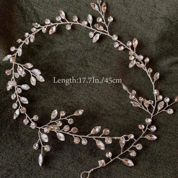 Bride Wedding Headband Rhinestone Bridal Bridesmaid Hair Clips Accessories Party Hair Accessories Headpieces for Women