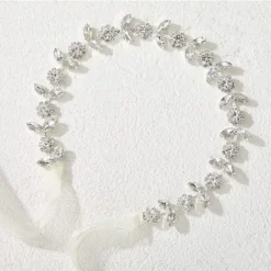 Bride Wedding Headband Rhinestone Bridal Bridesmaid Hair Clips Accessories Party Hair Accessories Headpieces for Women