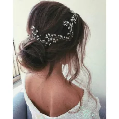Bride Wedding Headband Rhinestone Bridal Bridesmaid Hair Clips Accessories Party Hair Accessories Headpieces for Women