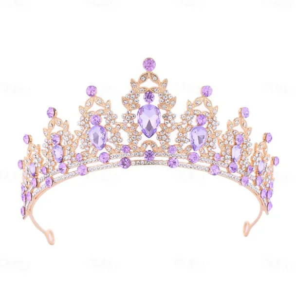 Brides Crowns Headpieces Birthdays Cross-Border Weddings Headbands Accessories Queen Wedding Alloy Headpieces Hair Accessories Crowns Etc