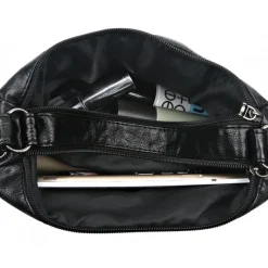 Brown Faux Leather Crossbody Bag for Women - Multi-Zip Casual Handbag with Adjustable Strap and Braided Accent, Perfect for Everyday Use and Travel