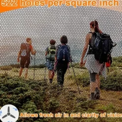 Bug Head Net Mesh Face Netting for Hats Insect Net Mask Cover from Gnats Extra Fine Fly Screen Holes Outdoor Protection for Men & Women