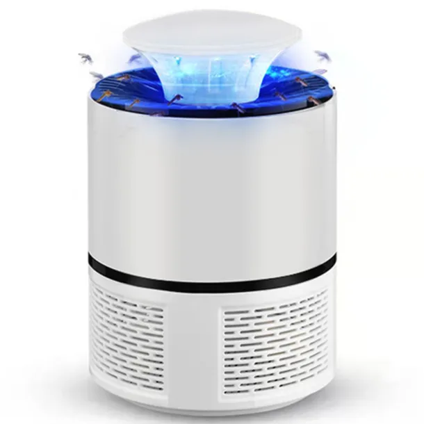 Bug Zapper Automatic Indoor Insect Trap - UV Black Light & Fan Mosquito, Fruit Fly & Gnat Killer with USB Rechargeable