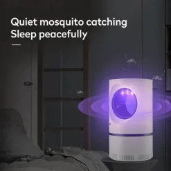 Bug Zapper Automatic Indoor Insect Trap - UV Black Light & Fan Mosquito, Fruit Fly & Gnat Killer with USB Rechargeable