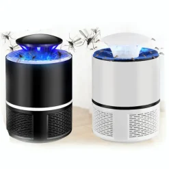 Bug Zapper Automatic Indoor Insect Trap - UV Black Light & Fan Mosquito, Fruit Fly & Gnat Killer with USB Rechargeable