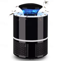 Bug Zapper Automatic Indoor Insect Trap - UV Black Light & Fan Mosquito, Fruit Fly & Gnat Killer with USB Rechargeable