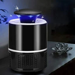 Bug Zapper Automatic Indoor Insect Trap - UV Black Light & Fan Mosquito, Fruit Fly & Gnat Killer with USB Rechargeable