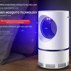 Bug Zapper Electric Indoor Mosquito Insect Trap Killer Lamp LED Mosquito Repellent Lamp Mute Anti Fly Trap Light Bug Zapper USB LED Night Lights
