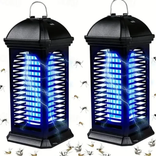Bug Zapper Electric Mosquito Killer, Indoor and Outdoor Mosquito Killer Electric Shock Mosquito Lamp Household Photocatalytic Mosquito Killer UV Outdoor Mosquito Trap Lamp