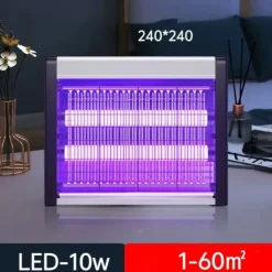 Bug Zapper Indoor, Mosquito, Wasp, Moth, Fruit Fly Trap, High-Voltage, with Mosquito Trap, Suitable for Dining Rooms, Living Rooms, Gardens and Offices