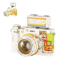 Building Blocks Camera Retro Camera Building Blocks Model Set 508 pcs Digital Camera Building Blocks Kit Vintage Camera Toys Model for Adults Girls Boys Kid Toys