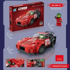 Building Blocks,Children's Assembly Small Particle Diy Racing Car Sports Car Building Block Car Compatible With A Tall Boy And Girl Building Block Toy