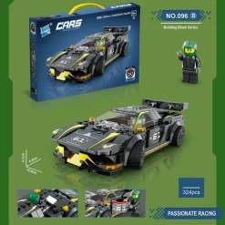 Building Blocks,Children's Assembly Small Particle Diy Racing Car Sports Car Building Block Car Compatible With A Tall Boy And Girl Building Block Toy