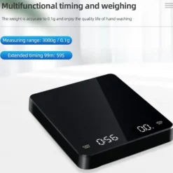 Built-in battery charging Electronic Scale Built-in Auto Timer Pour Over Espresso Smart Coffee Scale Kitchen Scales 3kg 0.1g
