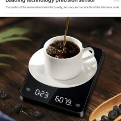 Built-in battery charging Electronic Scale Built-in Auto Timer Pour Over Espresso Smart Coffee Scale Kitchen Scales 3kg 0.1g